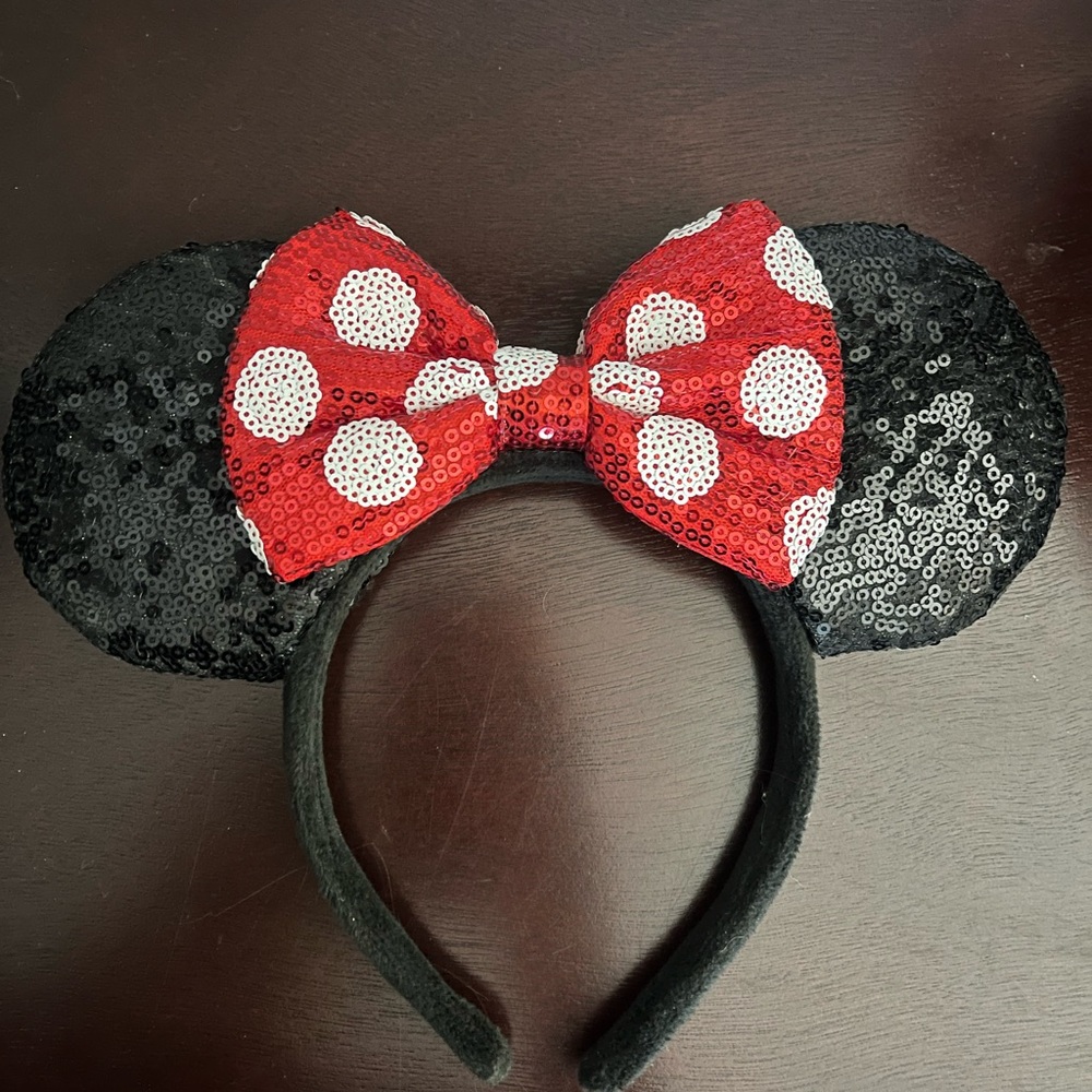 Sequin Minnie Mouse Ears Headband